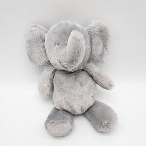 Carters Gray Elephant Rattle Plush Lovey 8" Crinkle Ears Stuffed Baby Toy 2015